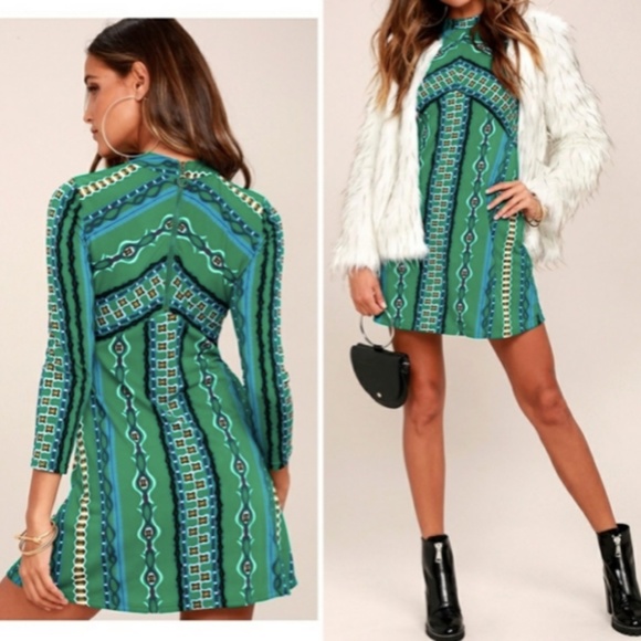 Free People Dresses & Skirts - Free People Stella Patterned Mini Dress